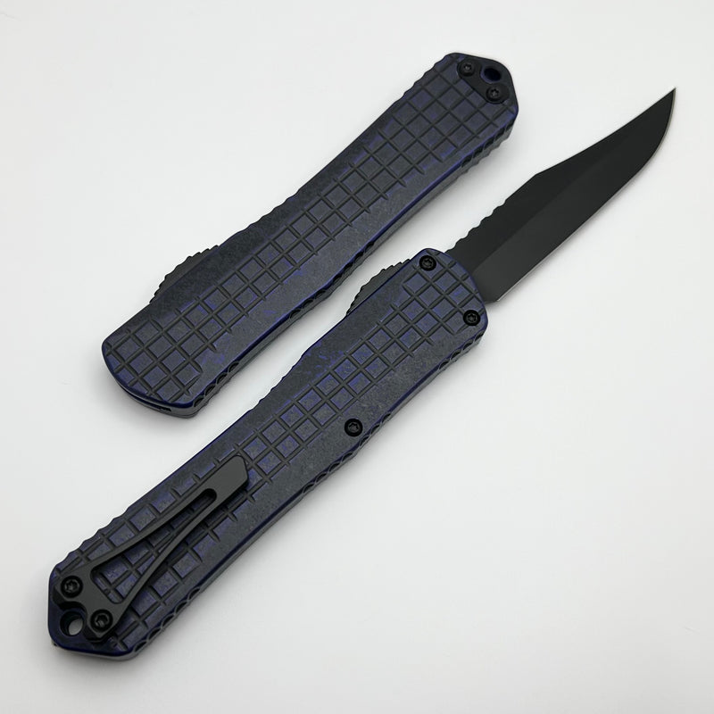 Heretic Knives Manticore X Breakthrough Purple Grenade Frag Handle & DLC Bowie MagnaCut H030BF-6A-BRKPU