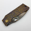 Medford TFF-1 S35VN Vulcan & Violet/Bronze Dragon Skin Sculpted Handles w/ Bronze Hardware/Clip