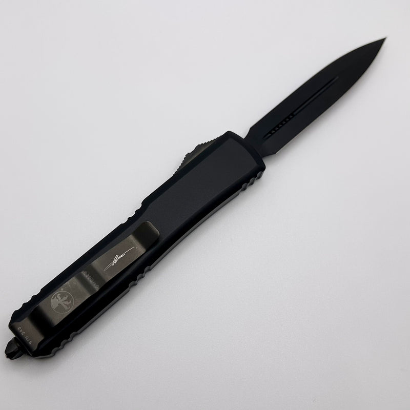 Microtech Ultratech Double Edge DLC Black Tactical Signature Series 122-1DLCTS PRE OWNED