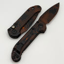 Microtech Knives LUDT Gen III Smooth Handle Topographic Black/Orange Drop Point 1135S-1TPBKORCS