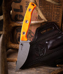 Microtech Akris w/ Ember G-10 Handles & Stonewash M390MK 95-10EM-1