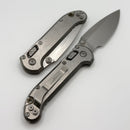Marfione Select Microtech LUDT Ram-Lok w/ Slab Side Titanium Handles & Bronze Accents & Stonewash Drop Point 1135RLS-10MS1