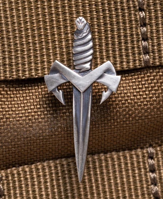 Microtech Silver Dagger Lapel
