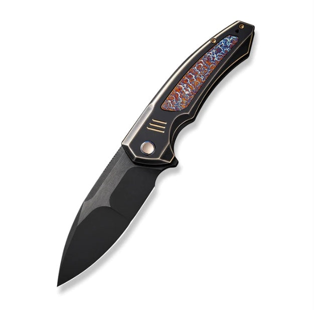 We Knife Hyperactive Flipper Black Titanium Handle w/ Vanax WE23030-4