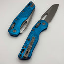 Microtech Knives MSI RAM LOK Blue Frag Aluminum & Apocalyptic M390MK 210-10APFRBL