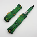 Microtech Knives Mini Hera II Saint Patricks Day Green w/ Bayonet M390MK Signature Series 1701M-1SPDGRS