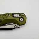 Factory Blem Microtech MSI RAM LOK Mini OD Green Frag Aluminum Handles w/ 3.15" Black M390MK 210M-1FROD