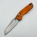 Factory Blem Microtech MSI RAM LOK Mini Orange Fluted Aluminum Handles w/ 3.15" Stonewash M390MK 210M-10FLOR