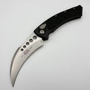 Factory Blem Microtech Hawk w/ Black Aluminum Handle & Stonewash M390MK 166-10