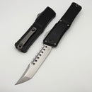Microtech Knives Combat Troodon Gen III Stonewash Hellhound w/ Black Handle Signature Series 1219-10S