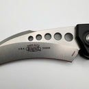 Factory Blem Microtech Hawk w/ Black Aluminum Handle & Stonewash M390MK 166-10