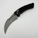 Factory Blem Microtech Hawk w/ Black Aluminum Handle & Apocalyptic M390MK 166-10AP