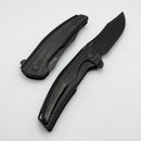 Reate Knives Jack Jr. Black Aluminum Integral Handle w/ Carbon Fiber Inlay & DLC S30V