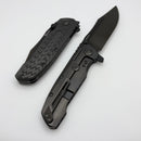 Reate Knives 9D-V2 Carbon Fiber & DLC Titanium Handle w/ DLC 154CM