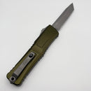 Microtech Knives Combat Troodon Gen III Apocalyptic F/S Tanto w/ OD Green Handle 1144-12APOD