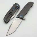Reate Knives 9D-V2 Titanium Handle & Belt Satin 154CM