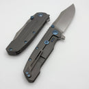 Reate Knives 9D-V2 Titanium Handle & Belt Satin 154CM