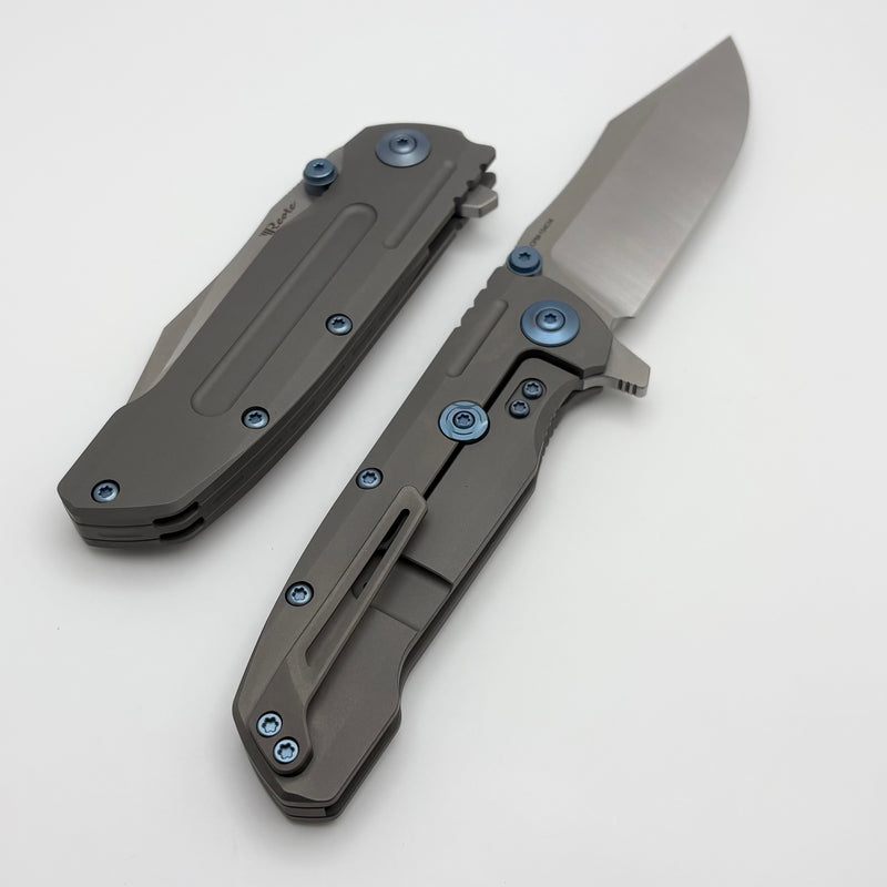 Reate Knives 9D-V2 Titanium Handle & Belt Satin 154CM