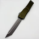 Microtech Knives Combat Troodon Gen III Apocalyptic F/S Tanto w/ OD Green Handle 1144-12APOD