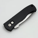 Pro-Tech Emerson CQC7 w/ Black Handle & Black Lip Pearl Button & Damascus Chisel Tanto 2025 Emerson Custom 001