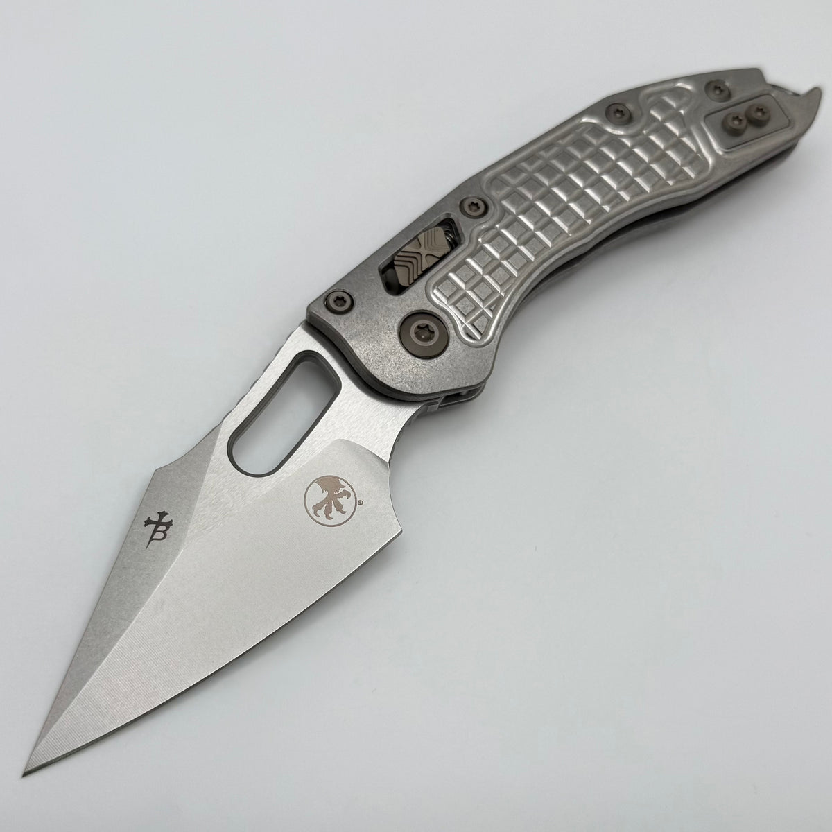 Microtech Marfione Select Manual Stitch RAM LOK Frag Titanium Handles