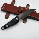 Medford 1881 Knife Works UDT w/ Black G-10 & DLC Chisel 1095 CV Fixed Blade