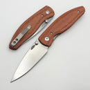 TRM Atom Autumn Orange 3D Micarta Contoured Smooth Handles & MagnaCut