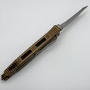 Microtech Socom Elite T/E Manual Tan Handles w/ Stonewash Tanto 161-10TA