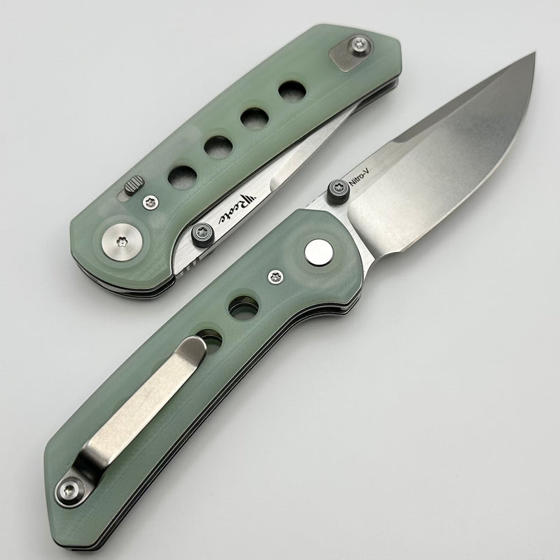 Reate Knives PL-XT Jade G-10 & Stonewash Nitro-V
