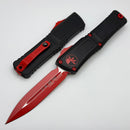 Microtech Knives Combat Troodon Gen III Black D/E w/ Red Accents 1142-1RDSK
