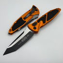 Microtech Socom Elite Auto w/ Orange Handles & Black Tanto 161A-1OR