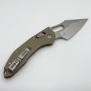 Grenade BLEM Microtech Knives Manual Stitch RAM LOK Fluted Tan G-10 & Stonewash M390MK 169RL-10FLGTTA