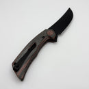 Reate Knives PL-7 Red/Black Micarta Handles & PVD Nitro-V