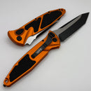 Microtech Socom Elite S/E Full Serrated Auto Tactical w/ Orange Handles 161A-3OR