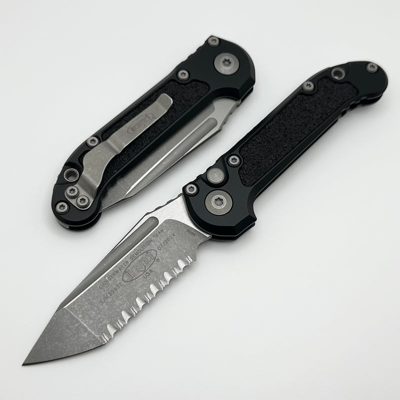 Microtech Knives LUDT Gen III Apocalyptic Full Serrated Tanto w/ Black Handle 1136-12AP