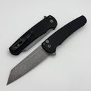 Pro-Tech Malibu Black Dragon Scale Handle & Acid Washed MagnaCut Reverse Tanto Blade 5435-AW