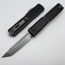 Microtech Ultratech ZBP Tanto Stonewash w/ Black Handle 1123-10