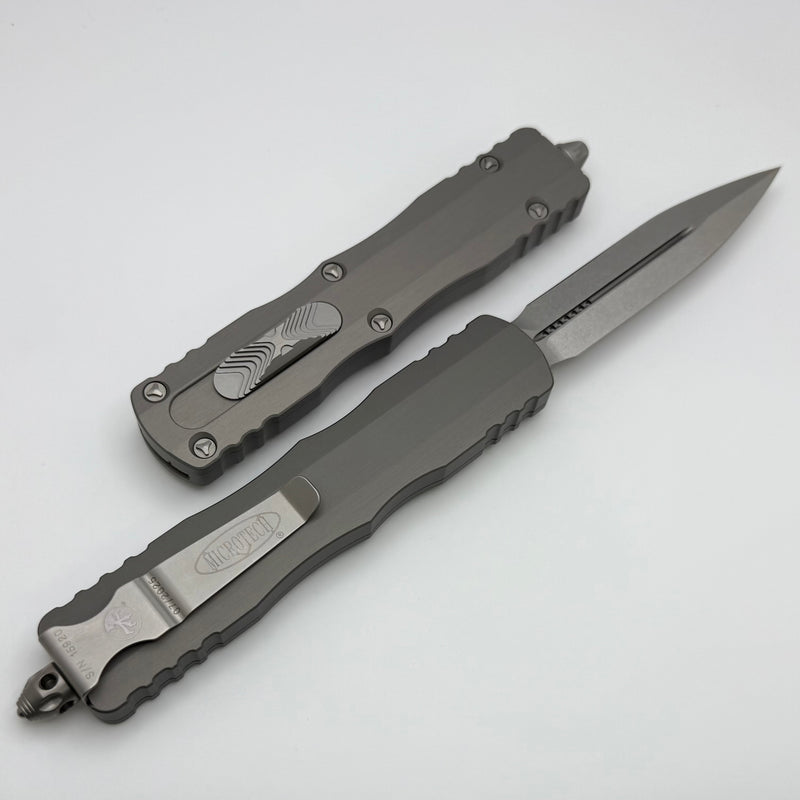 Microtech Dirac Delta D/E Stonewash Natural Clear 227-10NC