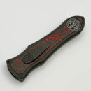 Hawk Designs Model C Deadlock DLC Titanium w/ Crosscut Red Carbon Inlays & DLC MagnaCut Blade