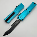 Microtech Knives Combat Troodon Gen III Black S/E w/ Turquoise Handle 1143-1TQ