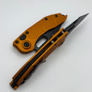 Microtech Borka Stitch Orange Tangerine Handles & Black Standard 169-1OT
