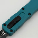 Factory Blem Microtech Dirac Double Edge Black & Cyan Handles 225-1CN