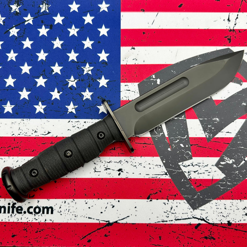 Medford Knife USMC Fighter Fixed Blade CPM-S35VN PVD & Black G-10