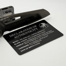 Microtech Marfione Select MSI RAM LOK DLC Frag Titanium Handles w/ DLC Accents & DLC Part Serrated M390MK 210-2DLCTFRMS1
