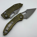 Microtech Borka Stitch Auto w/ OD Green Handles & Apocalyptic M390 169-10APOD