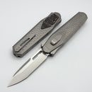 Remette RT Swordfish Titanium Handle w/ Carbon Fiber Inlay & Tanto M390 Manual OTF ZL101B4