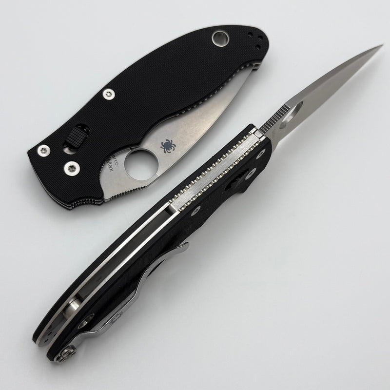 Spyderco Manix 2 Black G10 Handles & Stonewash MagnaMax C101GP2