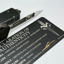 Marfione Custom Executive Scarab 2 Gen 3 Mirror Polish D/E w/ Hefted Black Aluminum Handle & DLC Hardware
