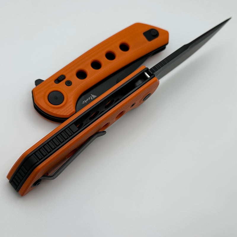 Reate Knives PL-XF Orange G-10 Handles & PVD Nitro-V