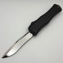 Marfione Custom Knives Hera II Mirror Polished Recurve w/ Black Handle & Bronze Titanium Accents